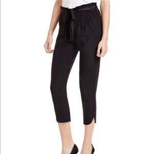 Allyn Pants, Silk, Cropped Black, Ramy Brook